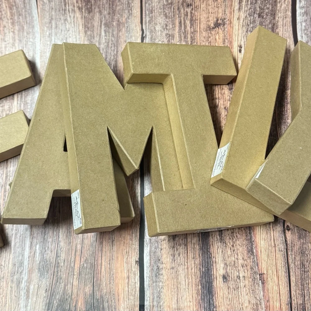 Like New Paper Mache Letters ‘Family’ Item #PHK7450 - Picture 2 of 3